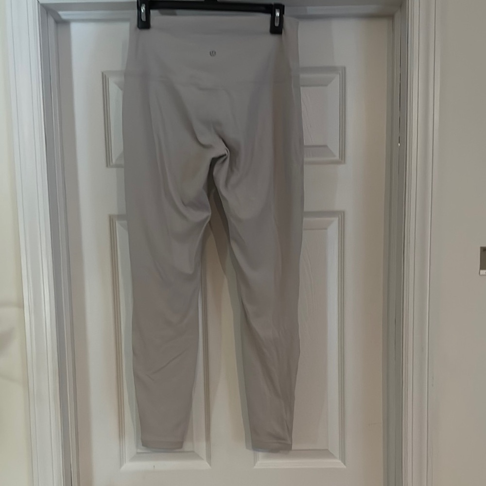 Lululemon Cream High-Waisted Leggings